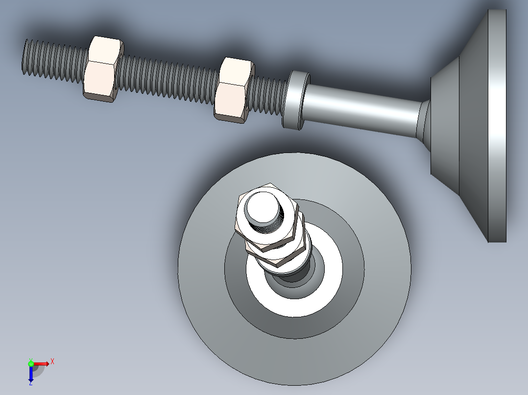 脚杯、脚垫(2)俯视图