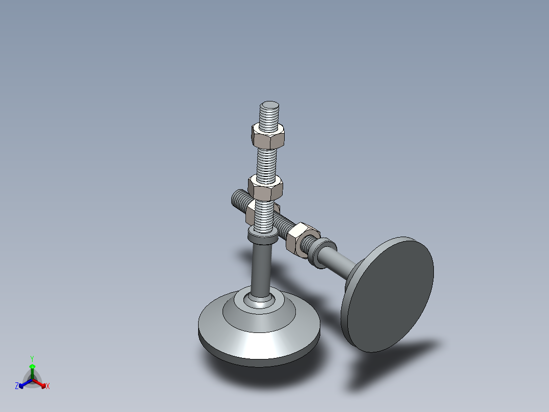 脚杯、脚垫(2)正等轴测图