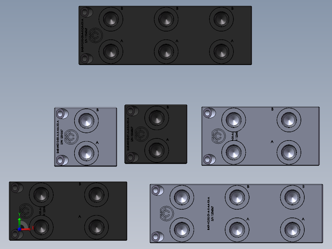 6款NG10 D05 BAR歧管模块化模型