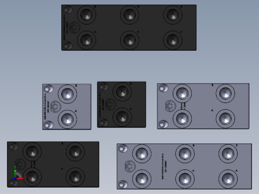 6款NG10 D05 BAR歧管模块化模型