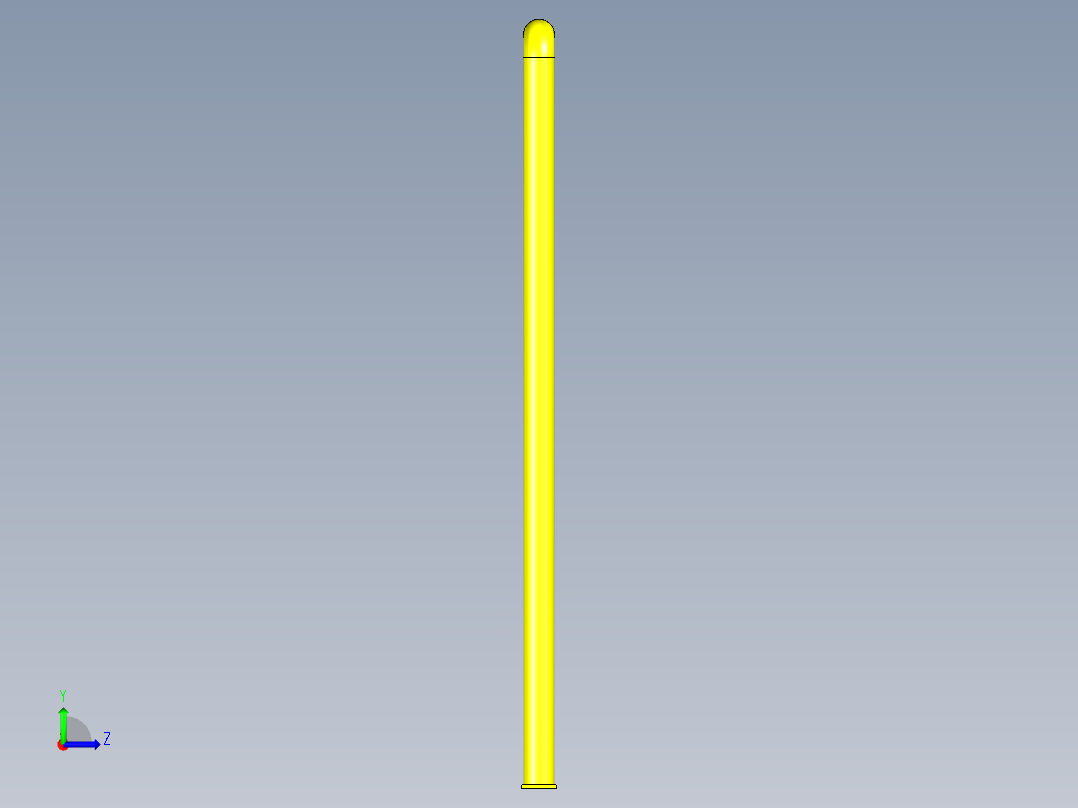 围栏H1200管道1英寸(外径34x 1.5毫米)左视图