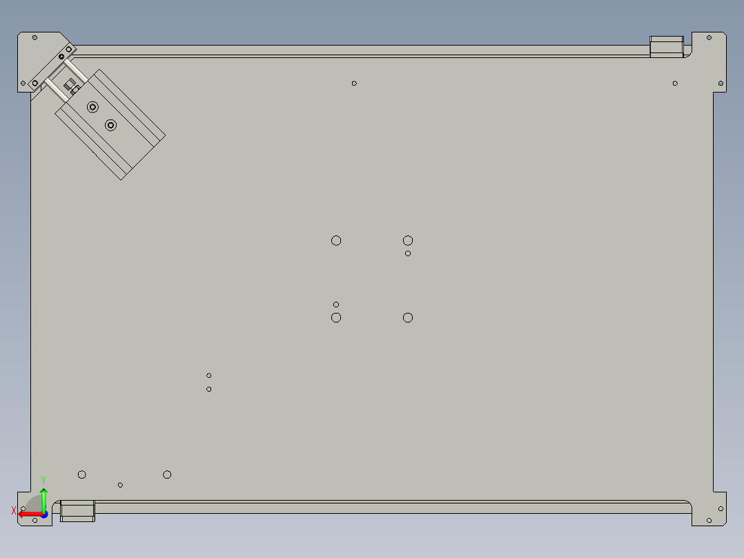 0摆产品脆盘组件后视图