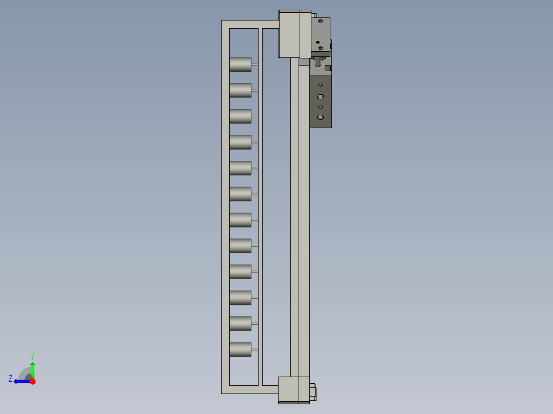 0摆产品脆盘组件右视图