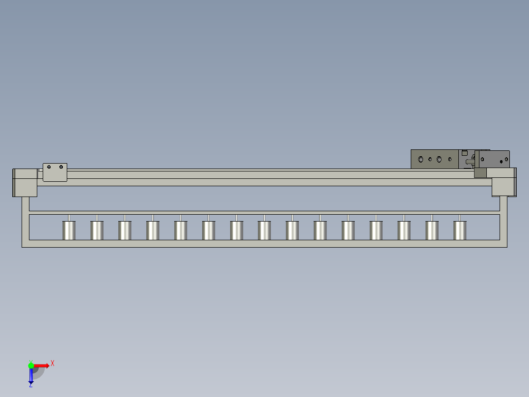 0摆产品脆盘组件俯视图