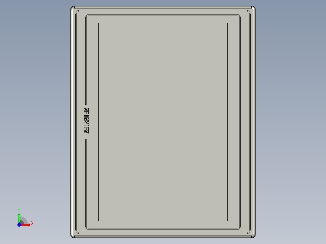 10寸维纶人机界面前视图