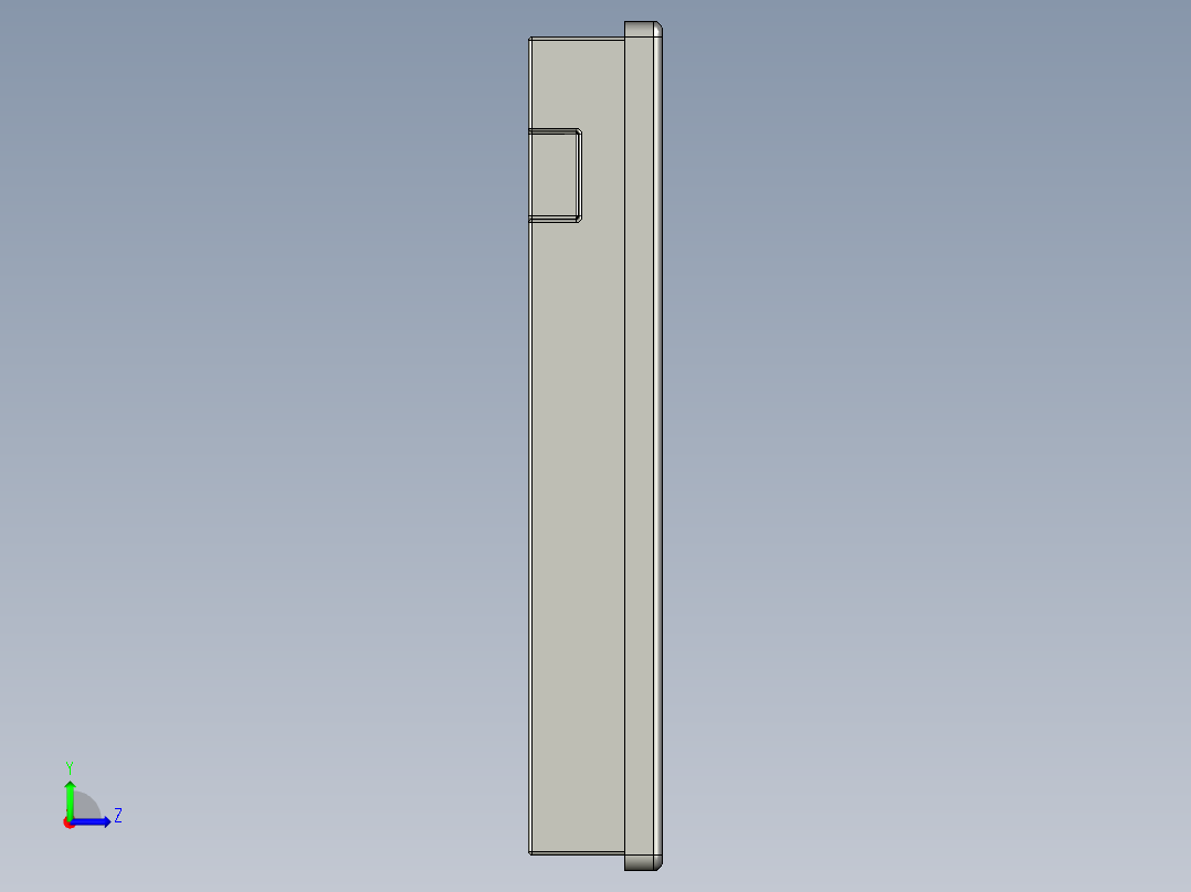 10寸维纶人机界面左视图