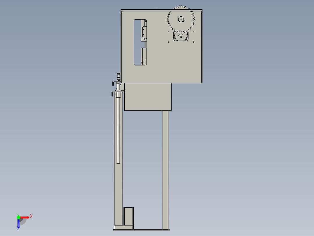 HX2115-02-12-00压辊行走装配俯视图