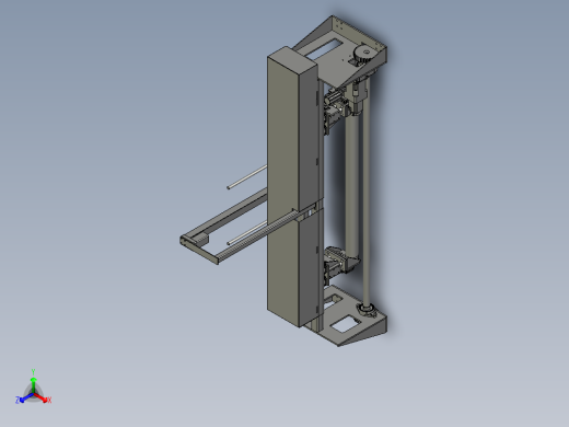 HX2115-02-12-00压辊行走装配正等轴测缩略图