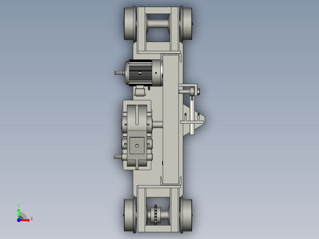 精密铸造灌浆作业用的浆液小车前视图