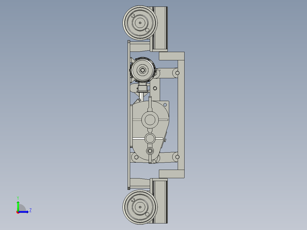 精密铸造灌浆作业用的浆液小车左视图