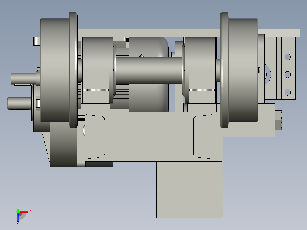 精密铸造灌浆作业用的浆液小车俯视图