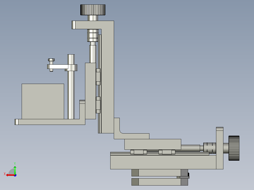 棱镜角度装调装置后视图