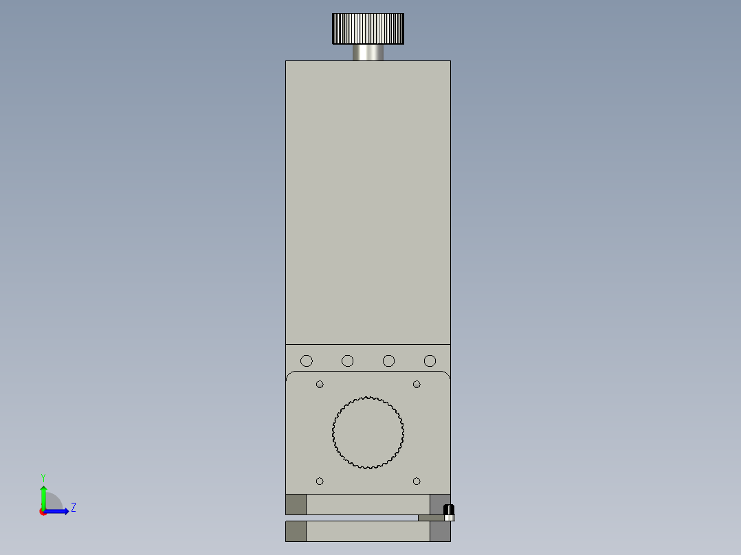 棱镜角度装调装置左视图