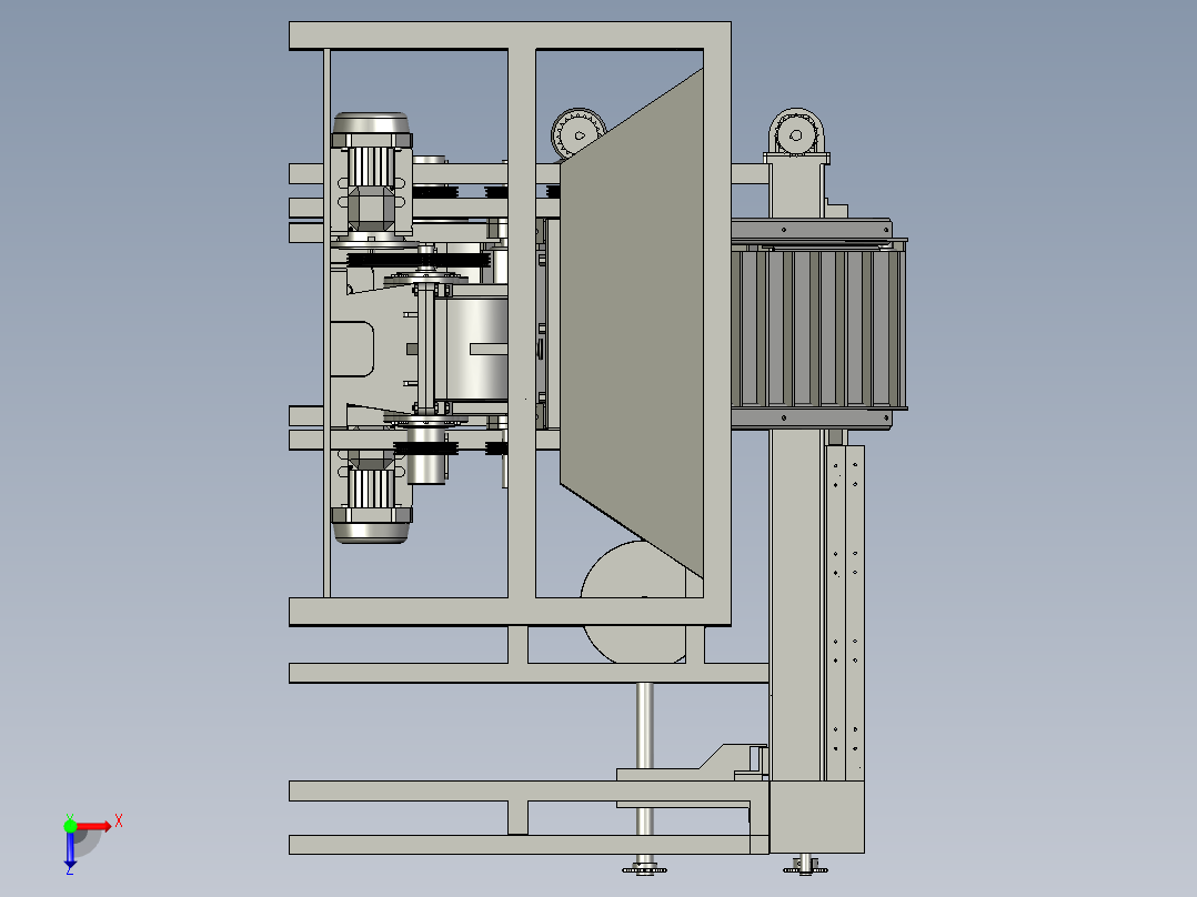 硬质蔬菜电动切片机俯视图