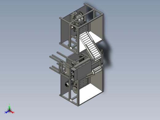 硬质蔬菜电动切片机正等轴测缩略图