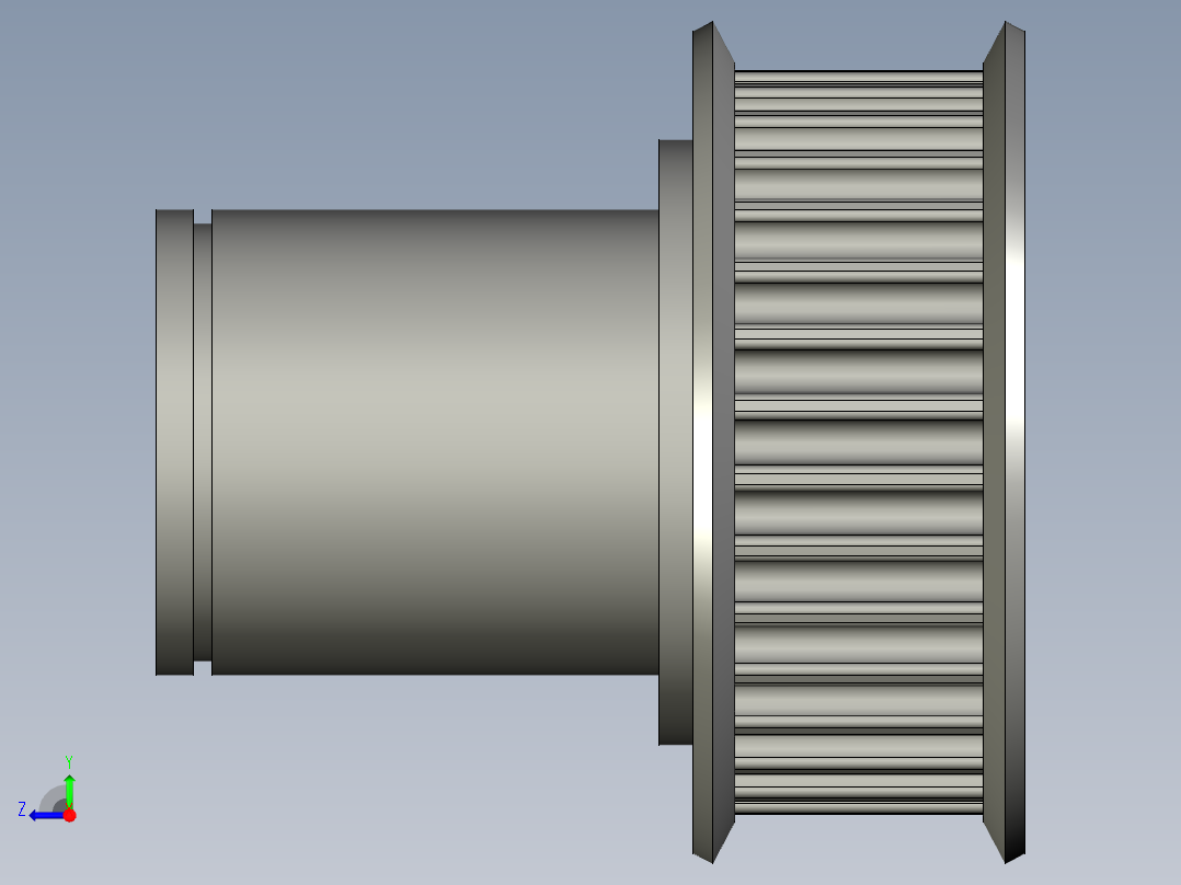 同步轮HTD8Z32d40右视图