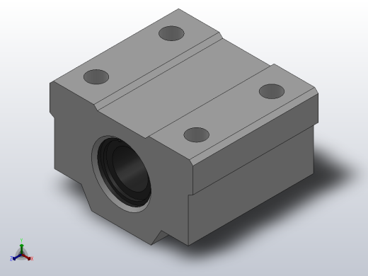 SCS-UU[SCS10UU]滑块正等轴测缩略图