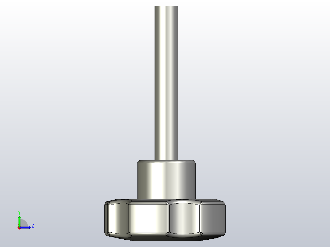 五星把手2-B型[6x32-B]左视图