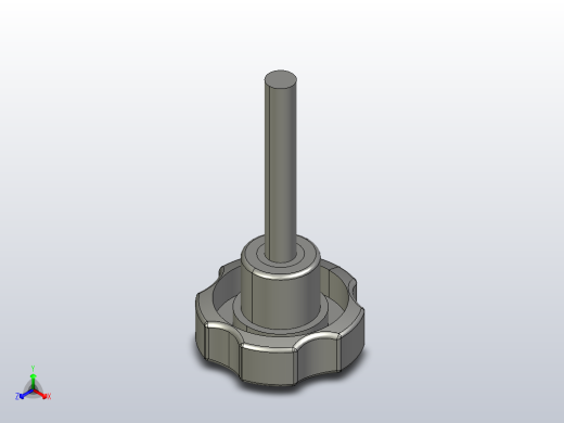 五星把手2-B型[6x32-B]正等轴测缩略图