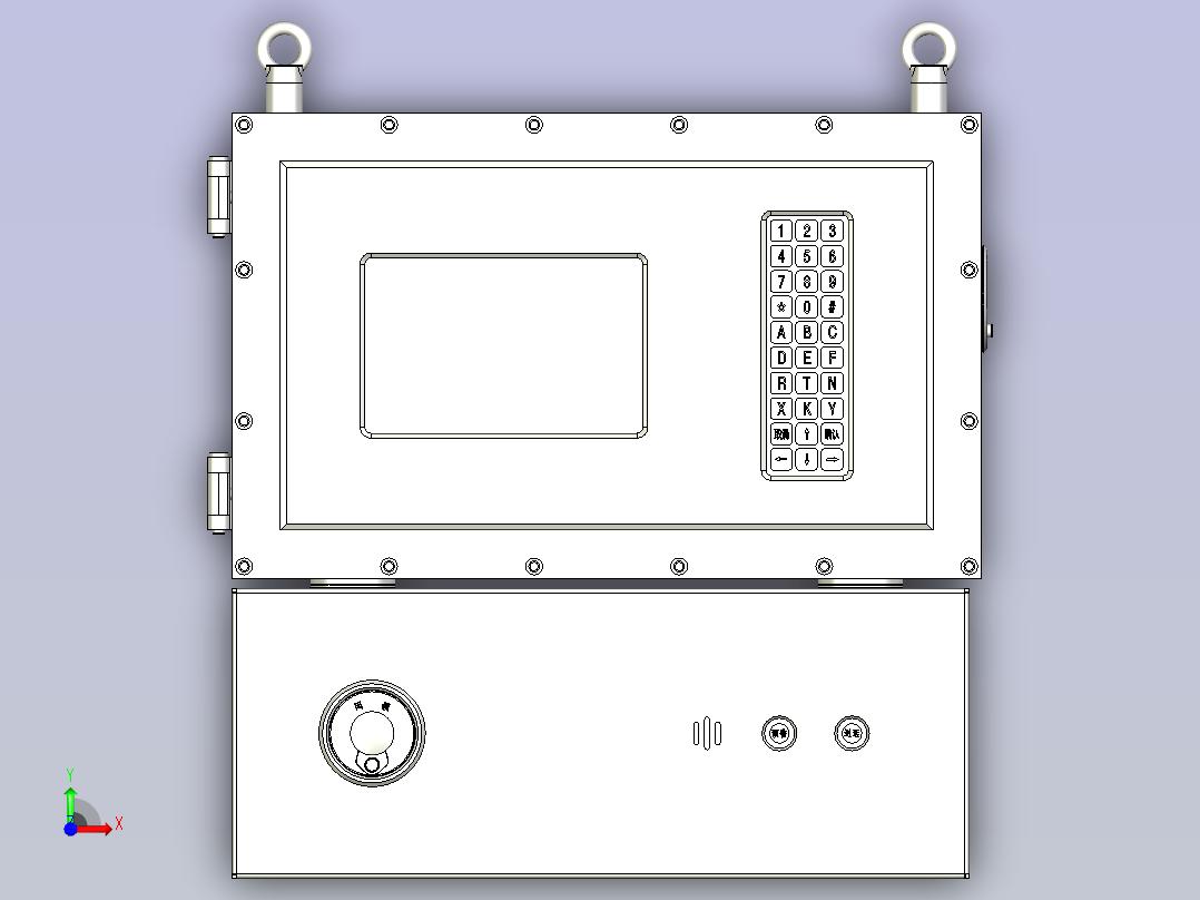 隔爆兼本质安全型控制箱隔爆兼本安型控制箱前视图