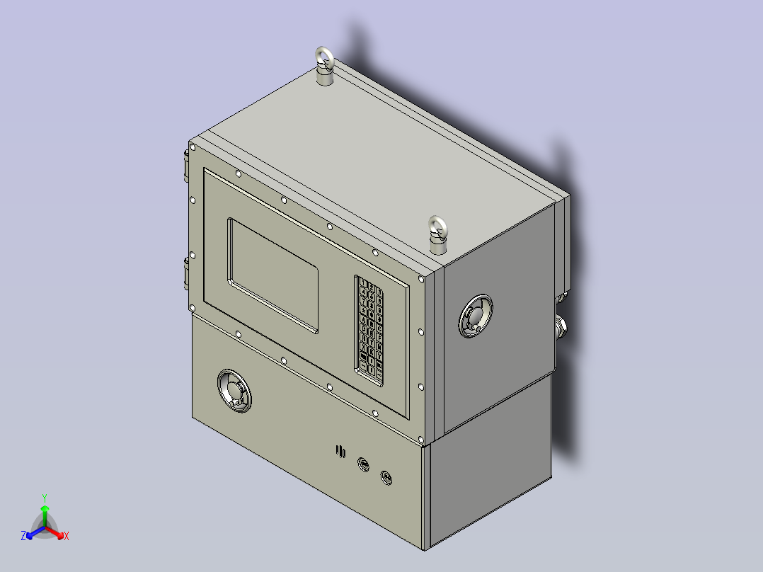 隔爆兼本质安全型控制箱隔爆兼本安型控制箱正等轴测图
