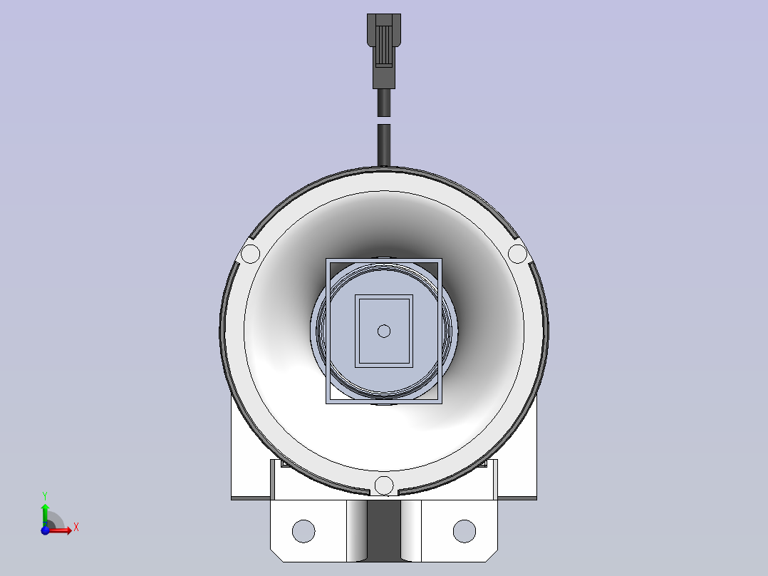视觉调节支架组件前视图