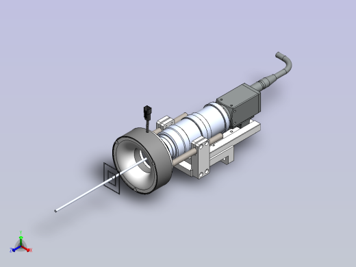 视觉调节支架组件正等轴测缩略图