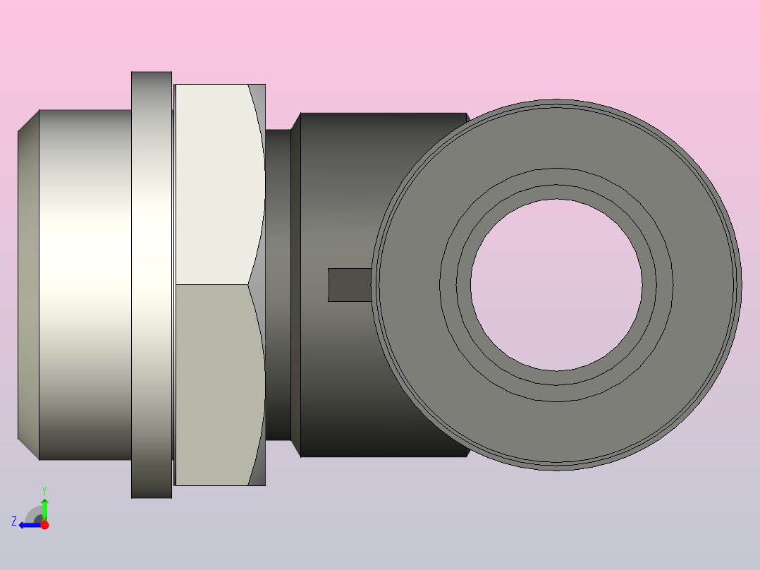 快插接头QST-V0-G1_2-12右视图