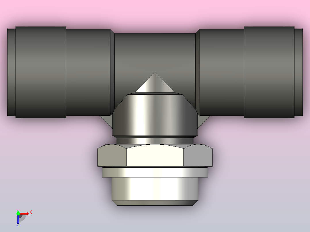 快插接头QST-V0-G1_2-12俯视图