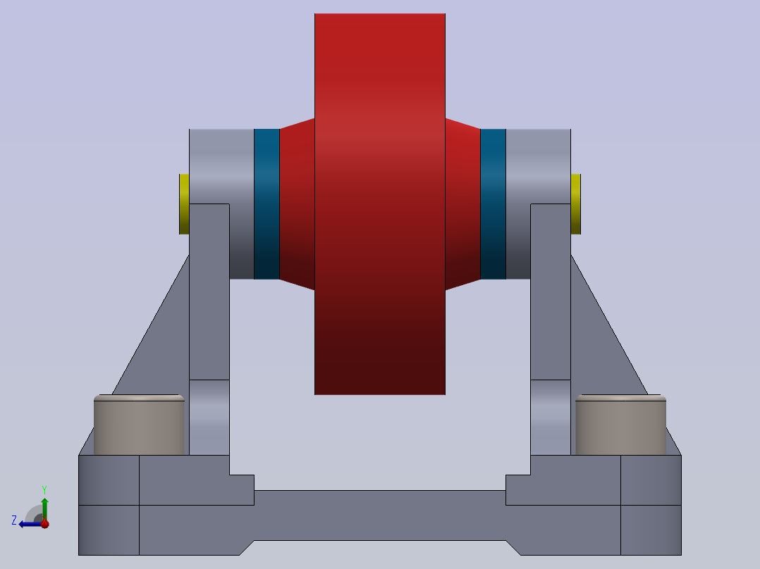 皮带辊支撑右视图