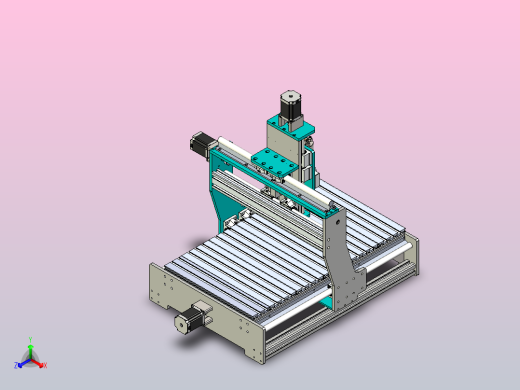 3轴CNC机床设备3D