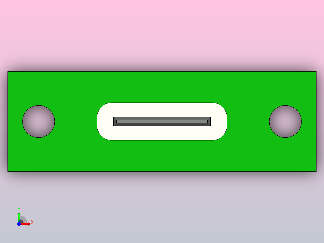 usb c连接器垂直和水平安装12前视图
