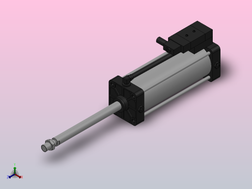 10A-5(V)系列带阀气缸(带阀型通电时拉式)[10A-5(V) (Ⅱ) SD 125 B 300 A 5]