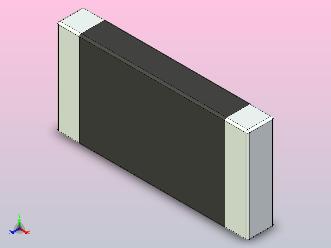 87x 片式电阻器封装 （SMD）RESC5025X70N正等轴测图