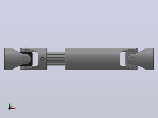 万向联轴器WSP3-PB-Y20-Y20-250／300WSP型可伸缩小型十字轴万向联轴器前视缩略图