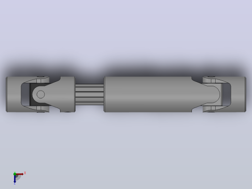 万向联轴器WSP3-PB-Y20-Y20-250／300WSP型可伸缩小型十字轴万向联轴器俯视缩略图