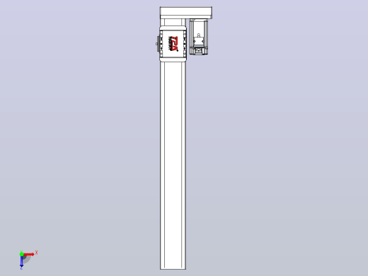 滚珠丝杠直线轴带导轨全封闭TPA-HCR-85D-1610C-L650-ML-C-P20-N3俯视缩略图