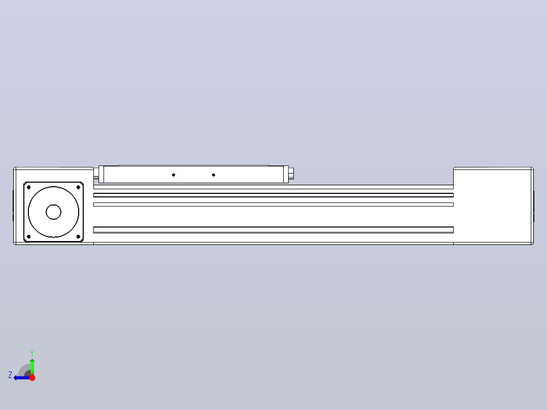 带式直线轴半闭式TPA-ONB-60-140-L150-DR-J60-N3右视图