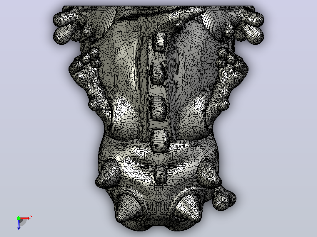 宠物怪物Gulpy  3D打印模型stl俯视图