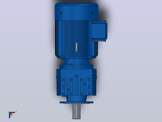 RF147法兰轴伸式安装斜齿轮减速机RF147-Y90-4P-280M-M1-0°-Φ550俯视缩略图