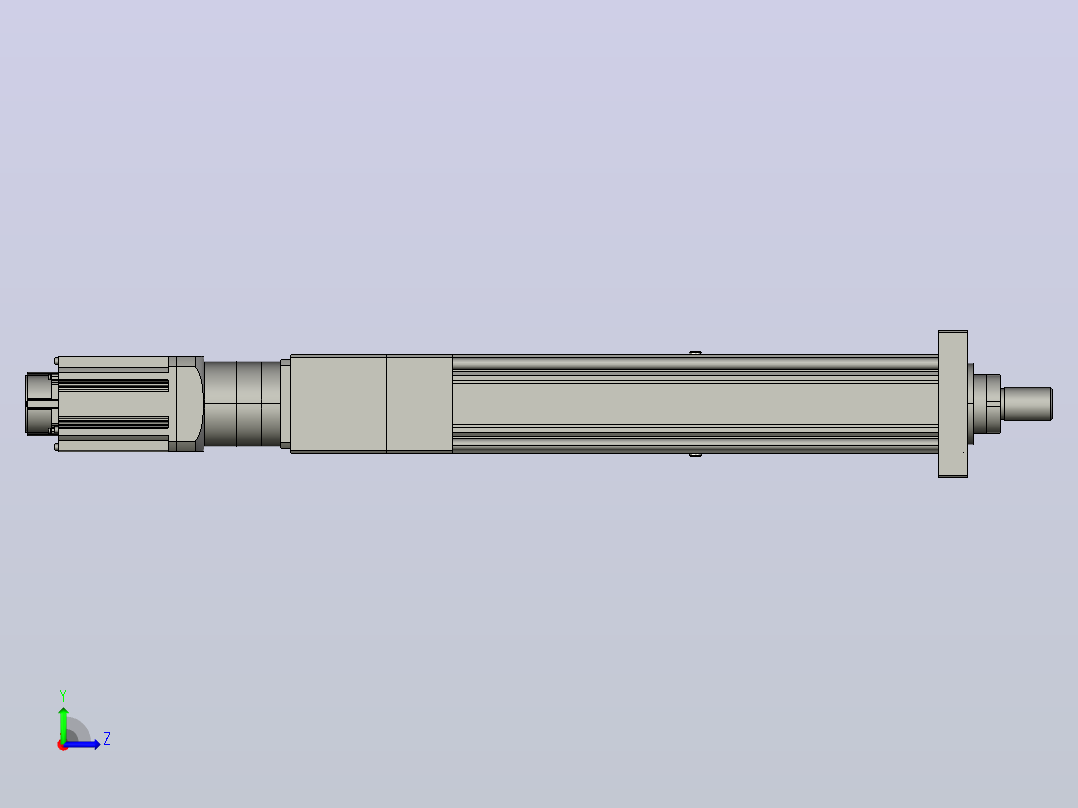 MTA125-500-P10-FF-D-K_-P2000W&amp;3000W-S3重载型电动缸左视图