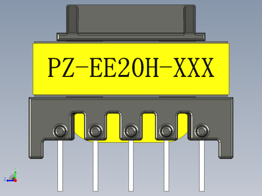 EE20 5+5卧式变压器右视缩略图