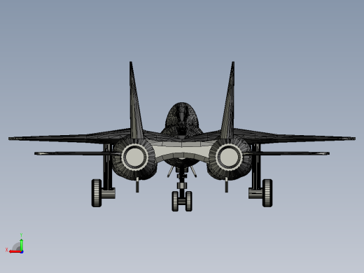 F-14雄猫式战斗机后视缩略图