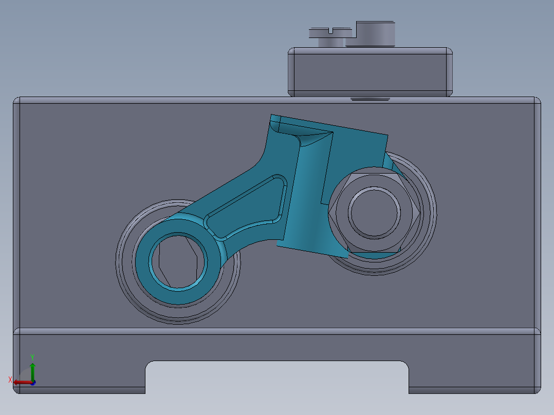 气门摇臂轴支座3mm孔夹具设计带三维二维说明书后视图