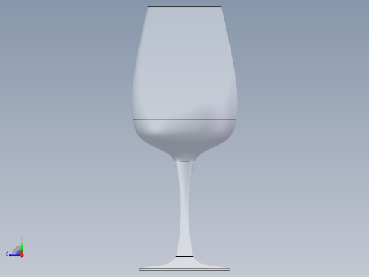 红酒杯右视缩略图