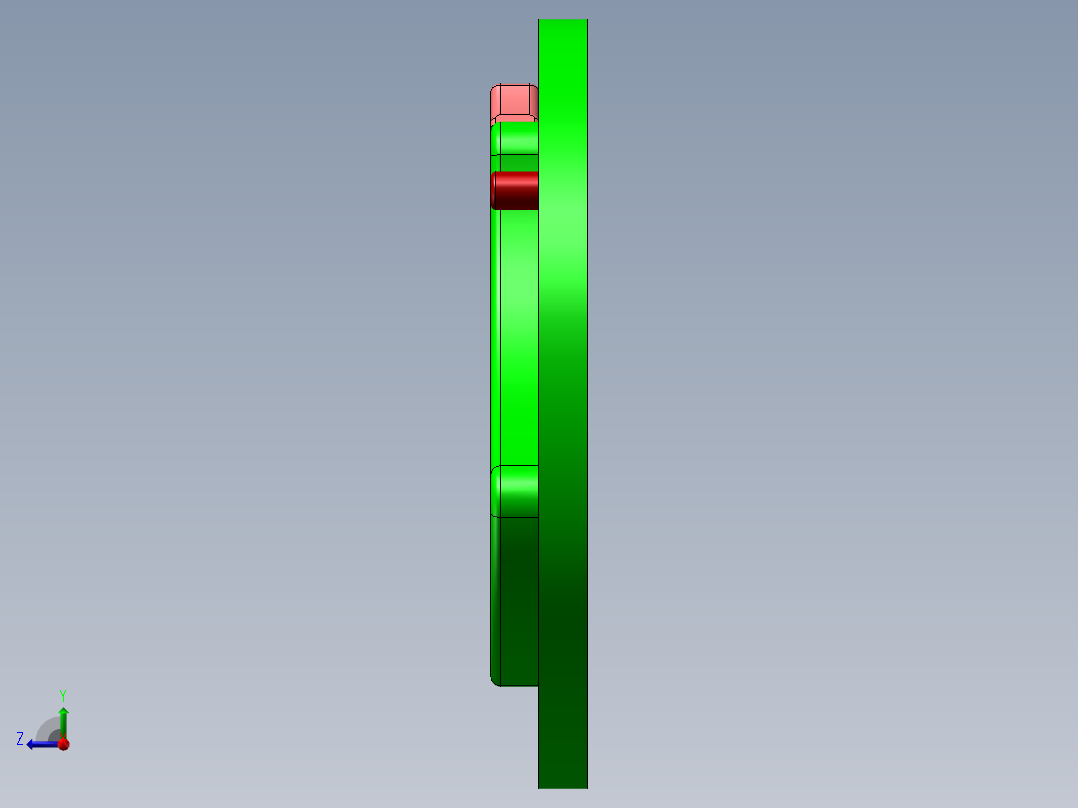 solidworks槽轮动画制作右视图