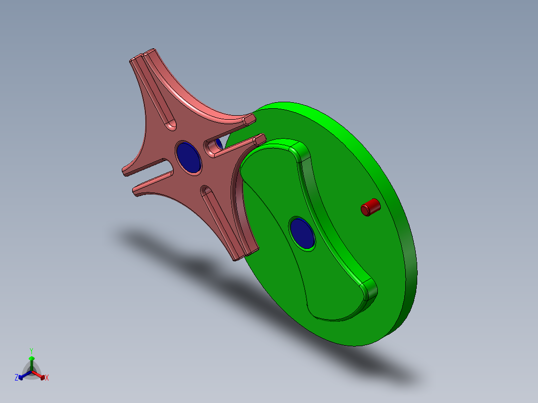 solidworks槽轮动画制作正等轴测图