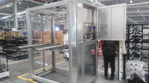 A23 自动伸缩轻型货叉双滚珠丝杆升降机 3D模型缩略图