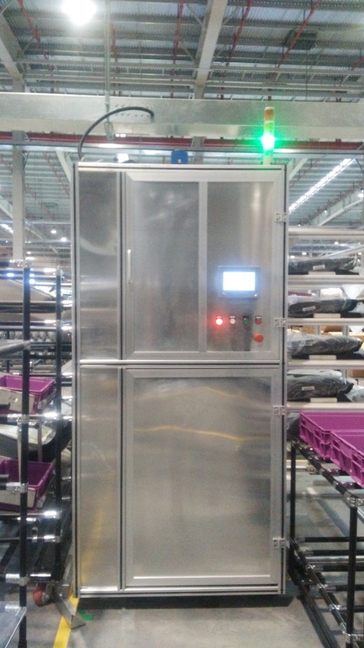 A23 自动伸缩轻型货叉双滚珠丝杆升降机 3D模型缩略图