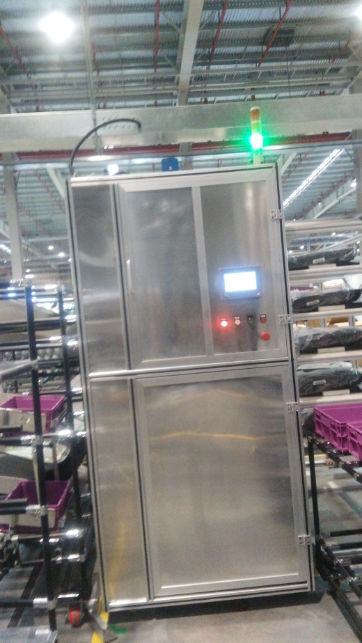 A23 自动伸缩轻型货叉双滚珠丝杆升降机 3D模型缩略图